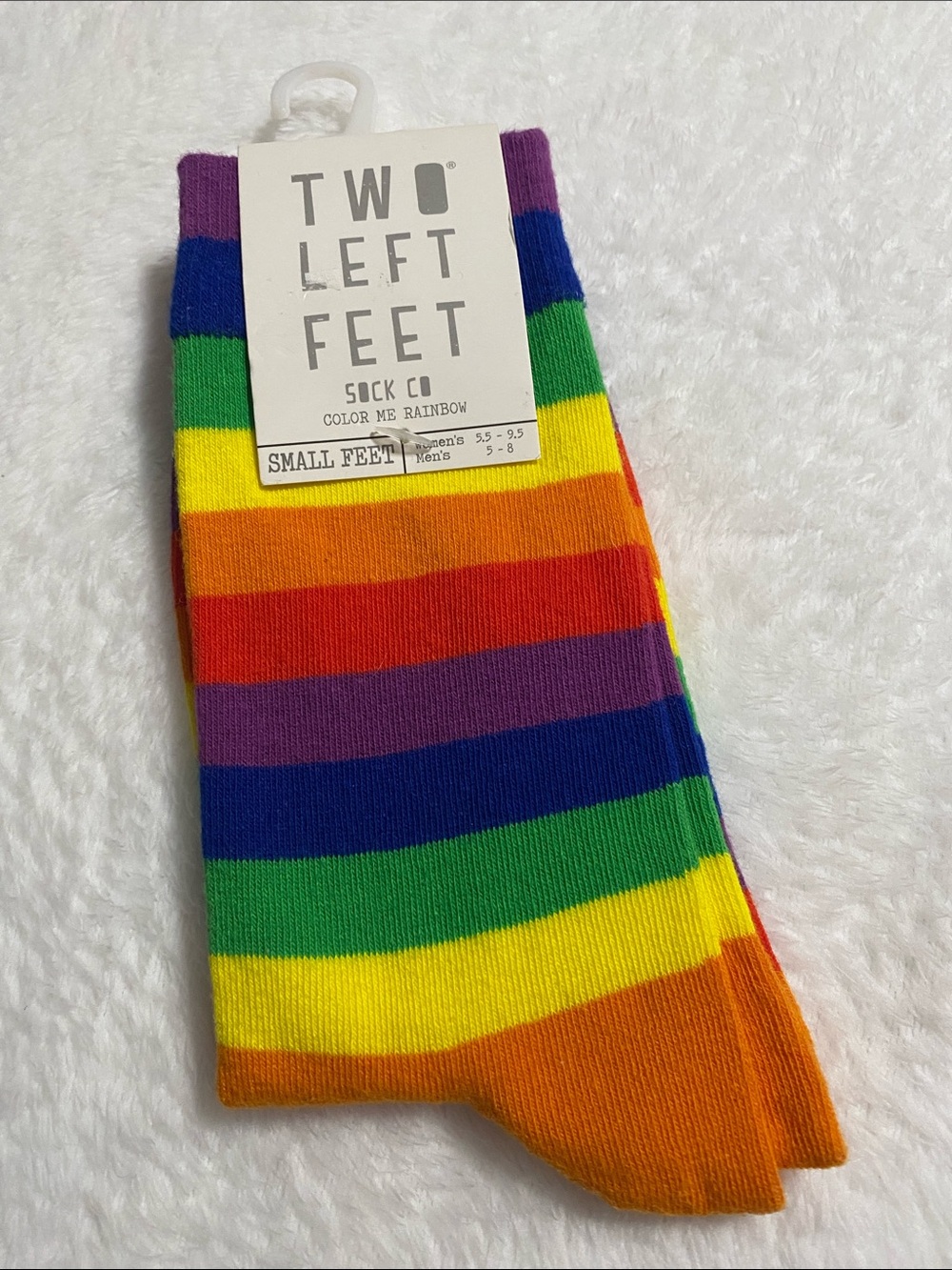 Two Left Feet Rainbow 🌈 socks! 🧦